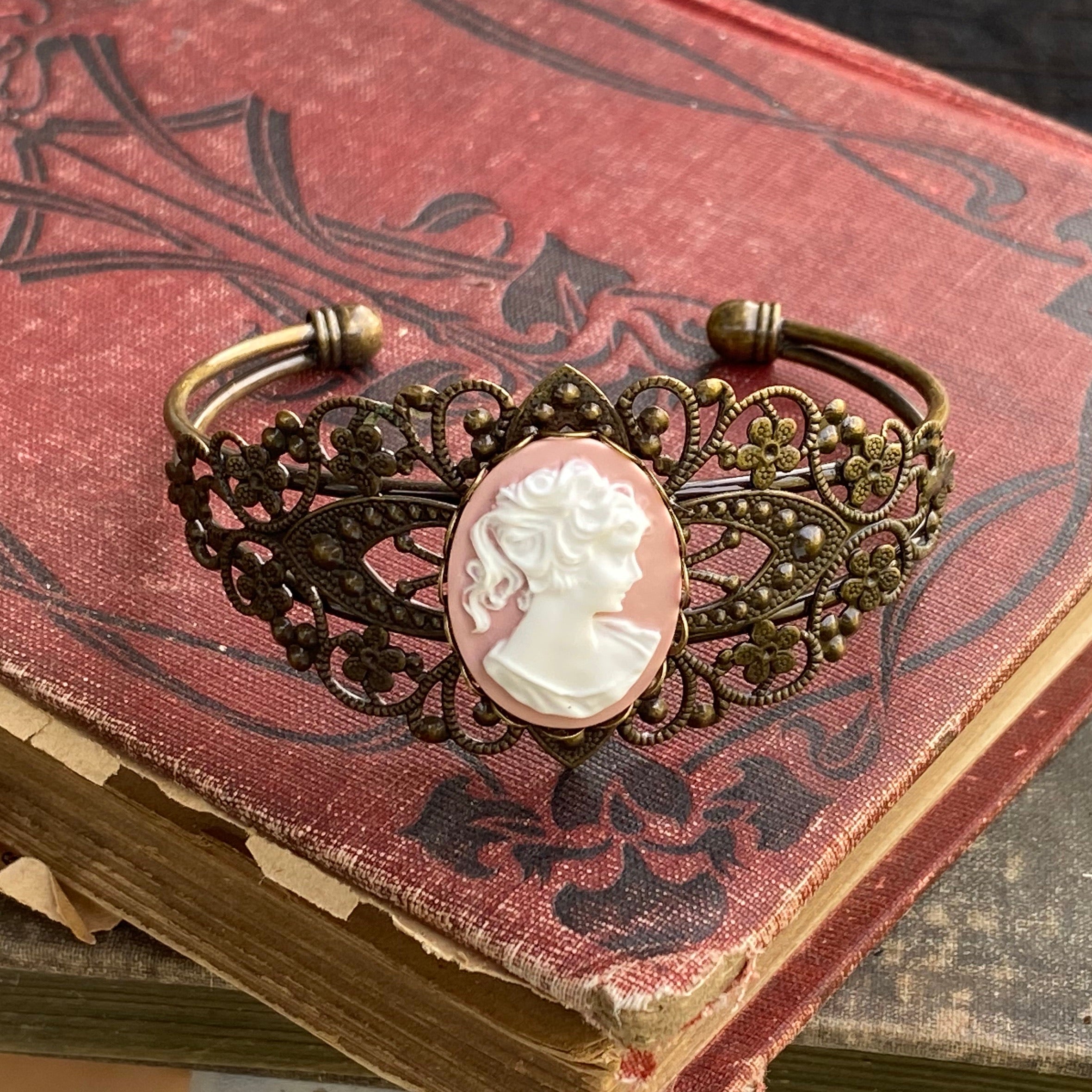 Lady Cameo Cuff Bracelet