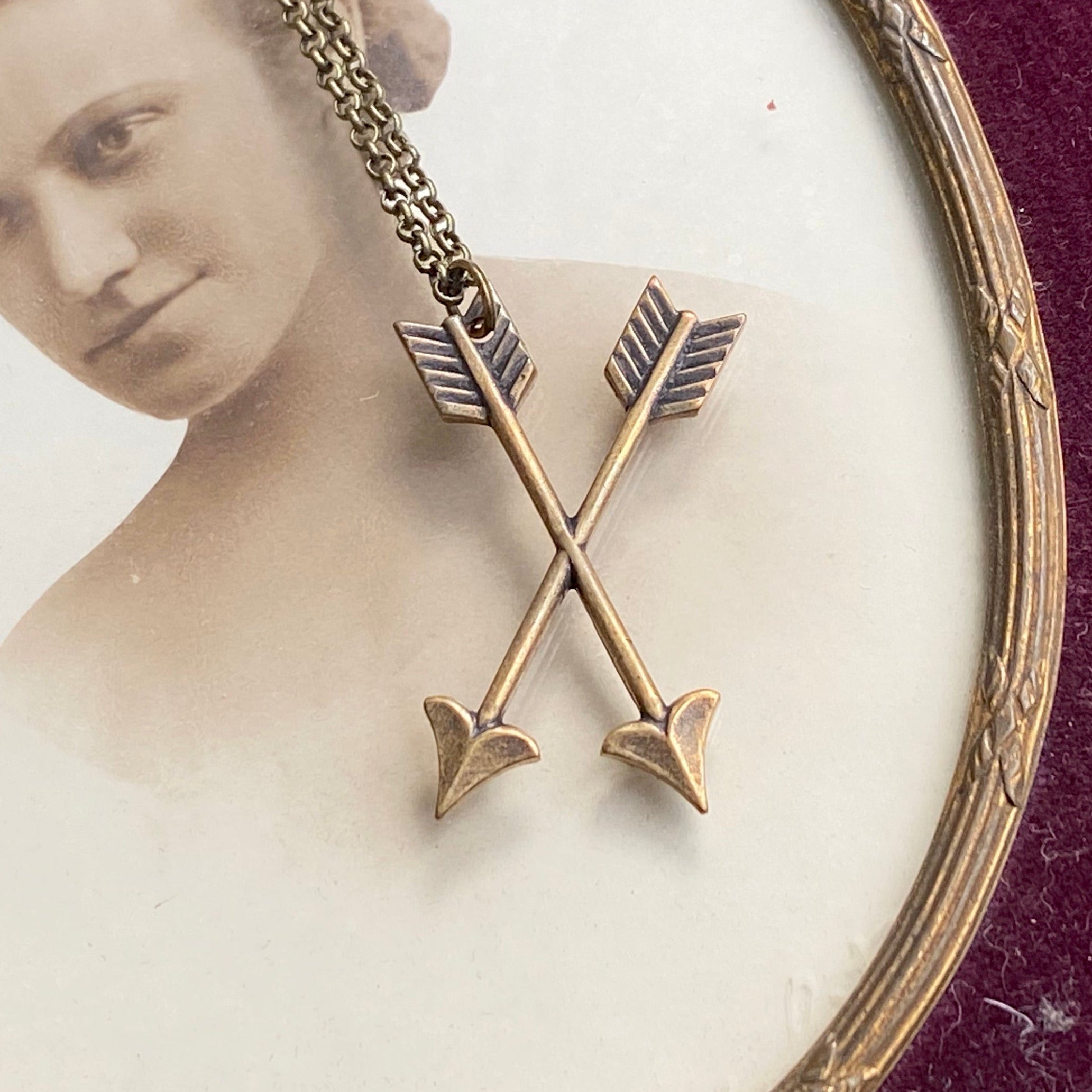 Crossed Arrows Necklace