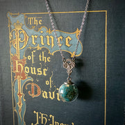 Dried Flower Globe Necklace- pick a color