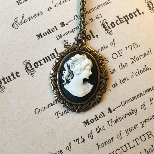 Cameo Lady Necklace