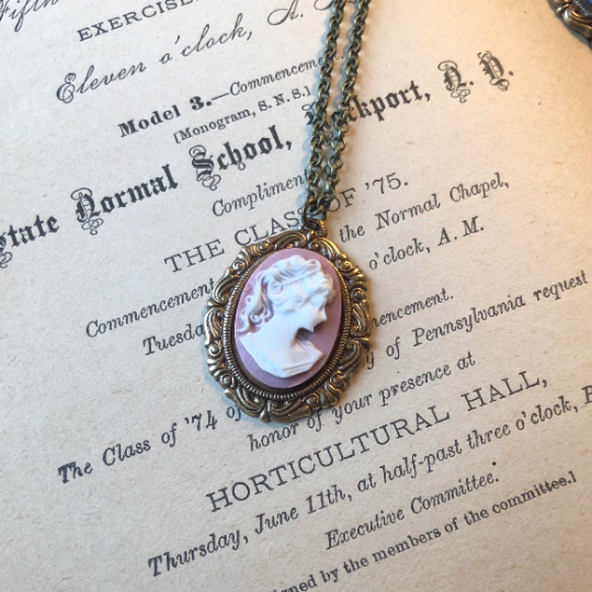 Cameo Lady Necklace