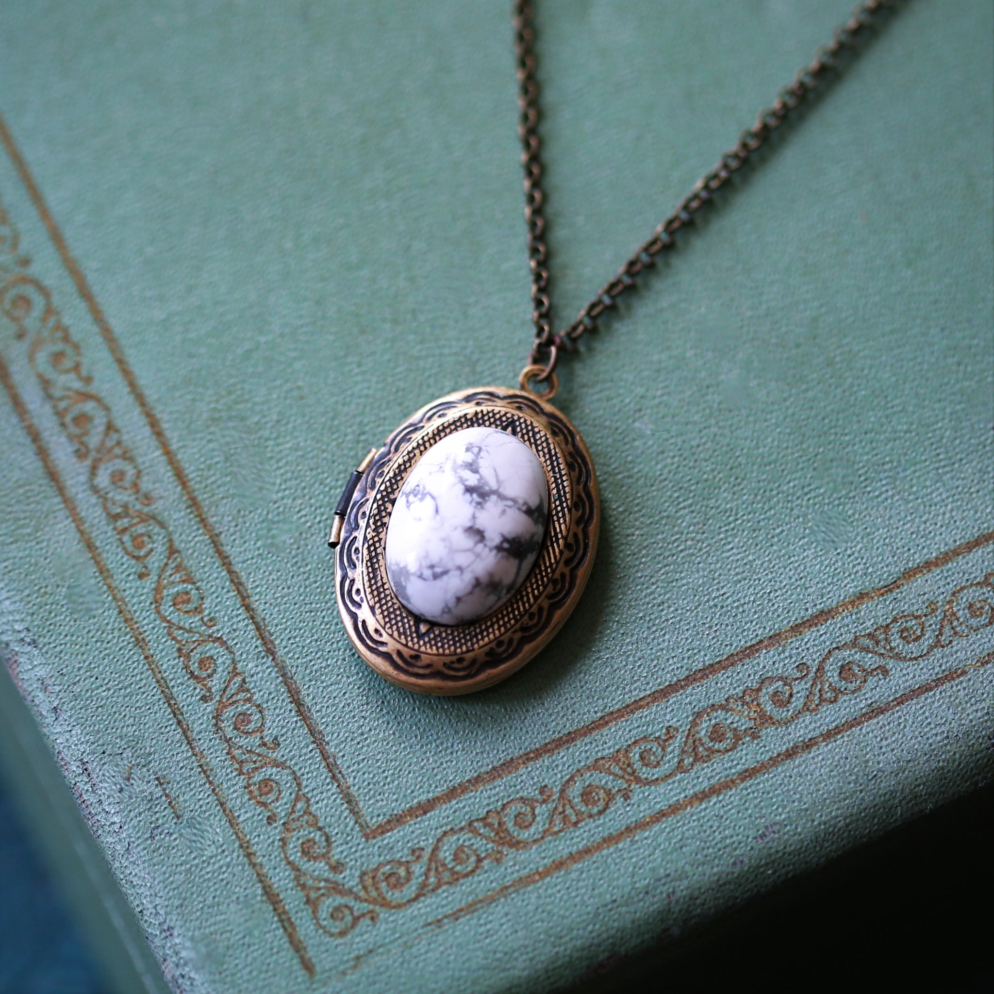 Neutral Stone Lockets