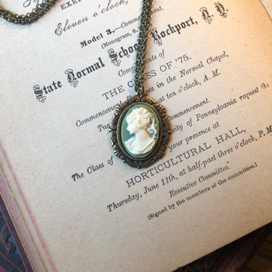 Cameo Lady Necklace