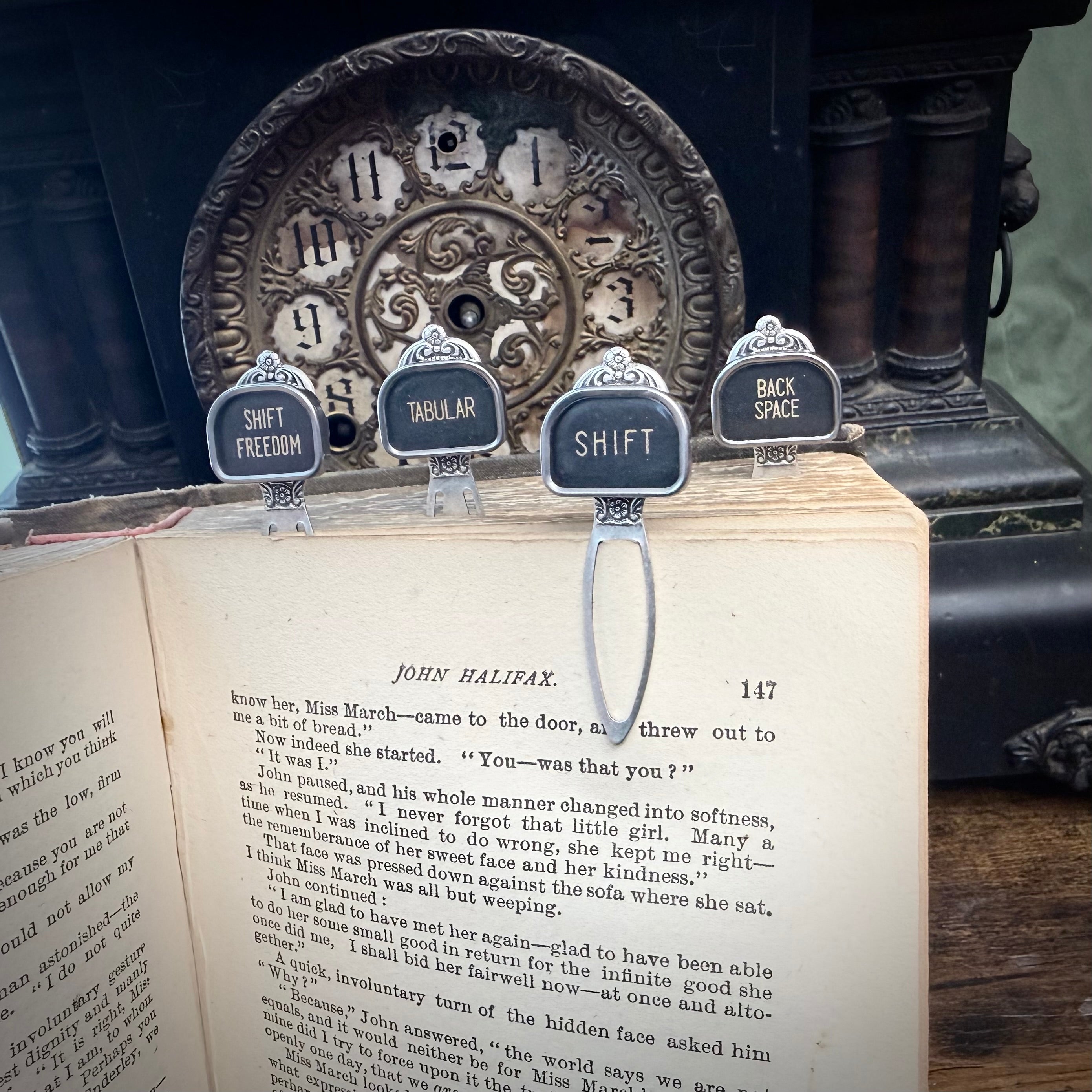 Large Typewriter Key Bookmark