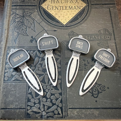 Large Typewriter Key Bookmark