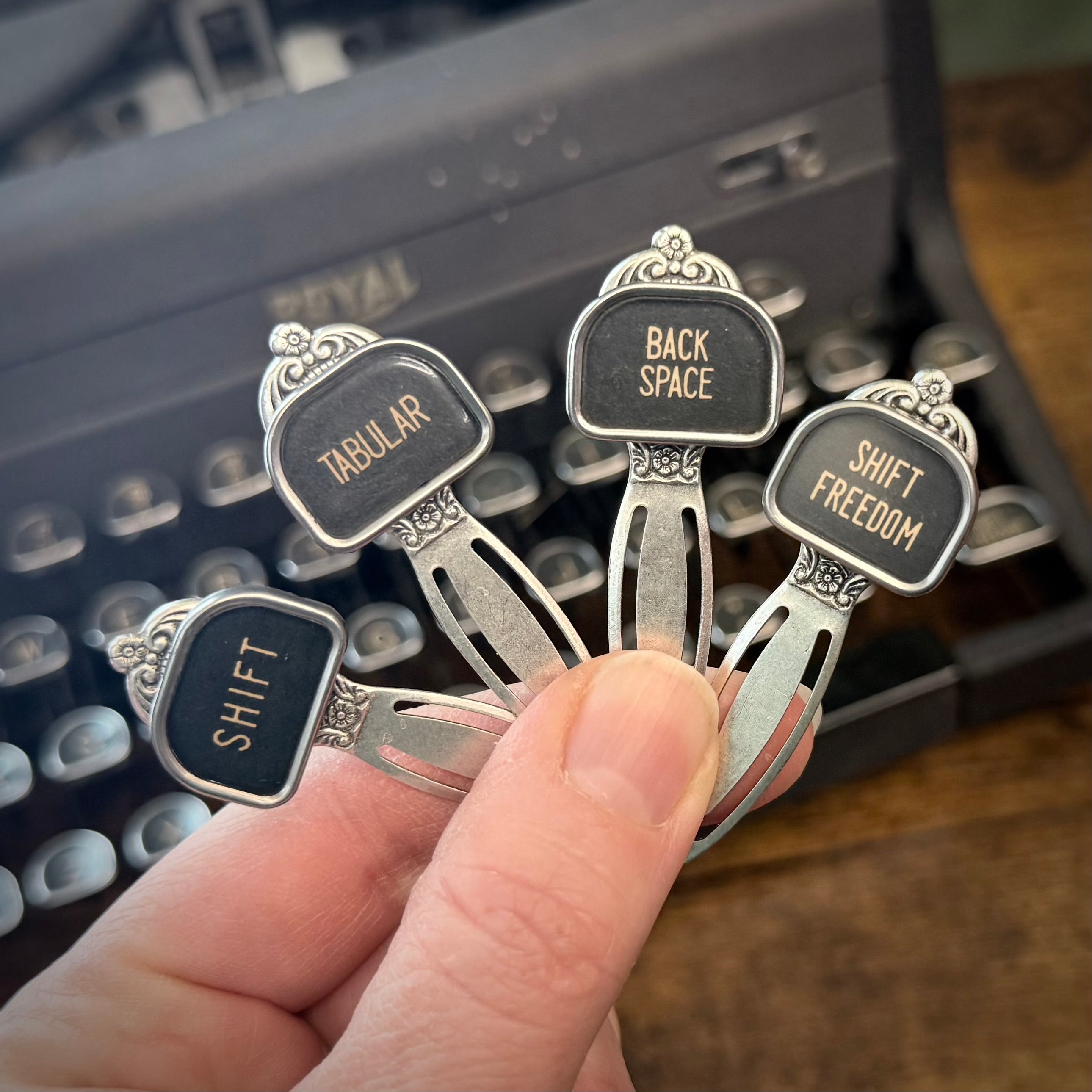 Large Typewriter Key Bookmark