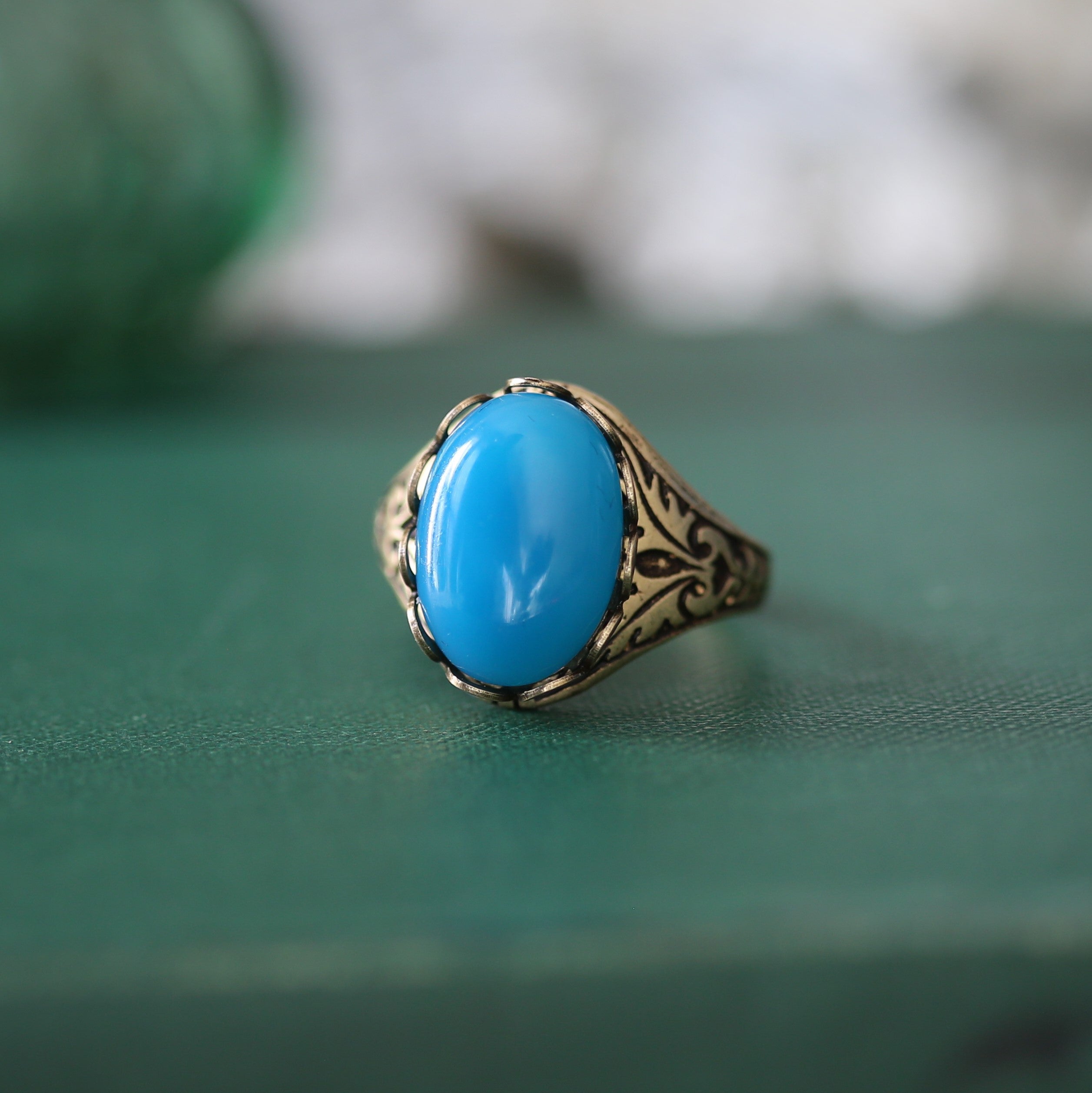 Blue Stone Adjustable Rings