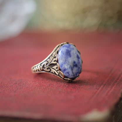 Blue Stone Adjustable Rings