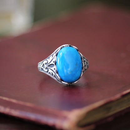 Blue Stone Adjustable Rings