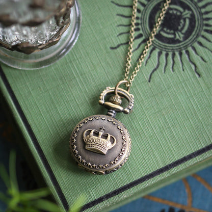 Crown Watch Necklace