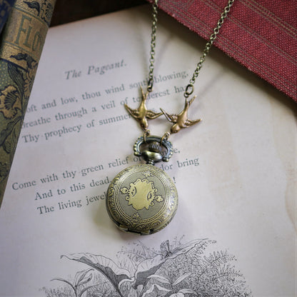 Pocket Watch Necklace Artemis