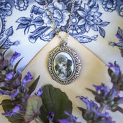 Vintage Dog Cameo Necklace in Antiqued Silver or Brass - Choose a Canine