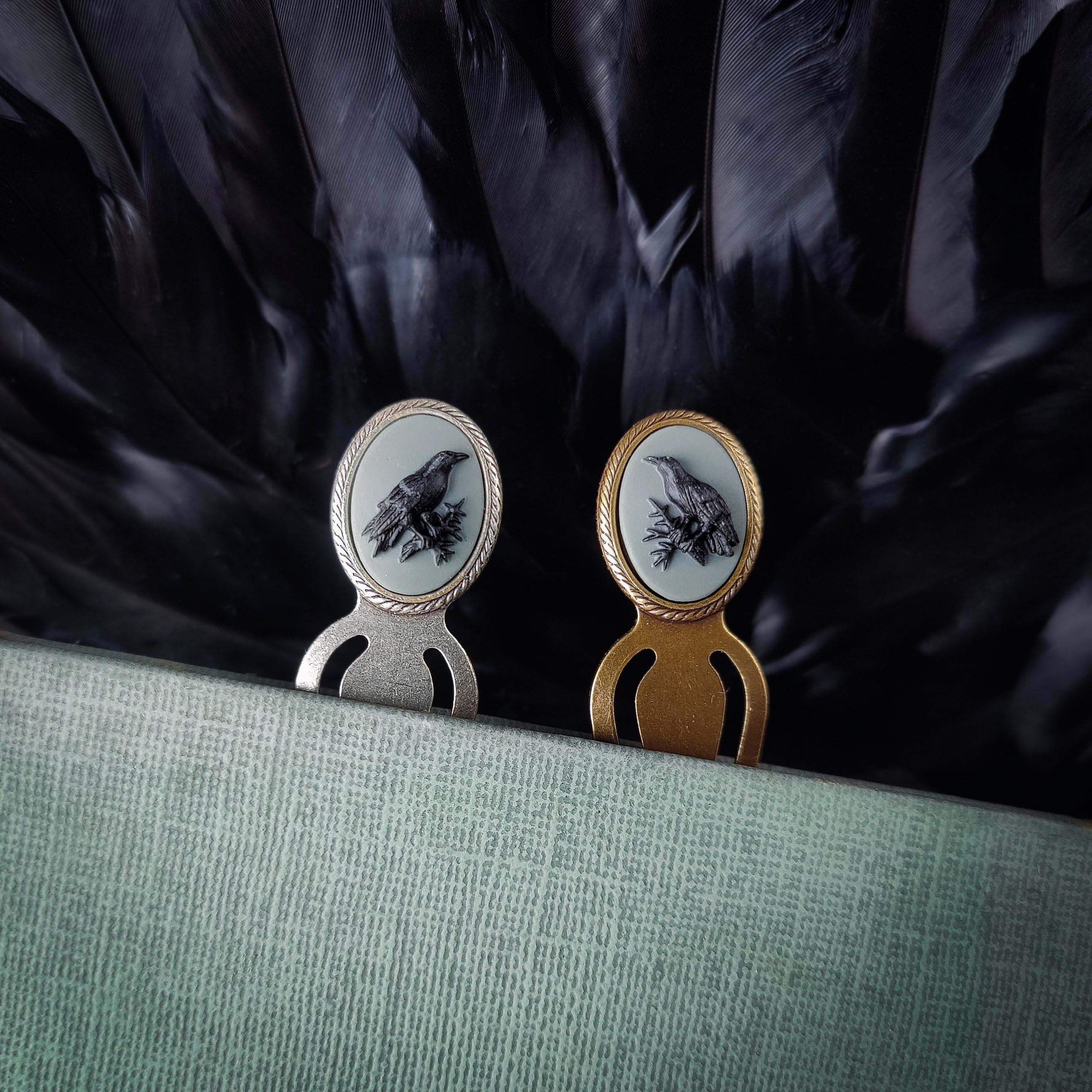 Raven Cameo Bookmark