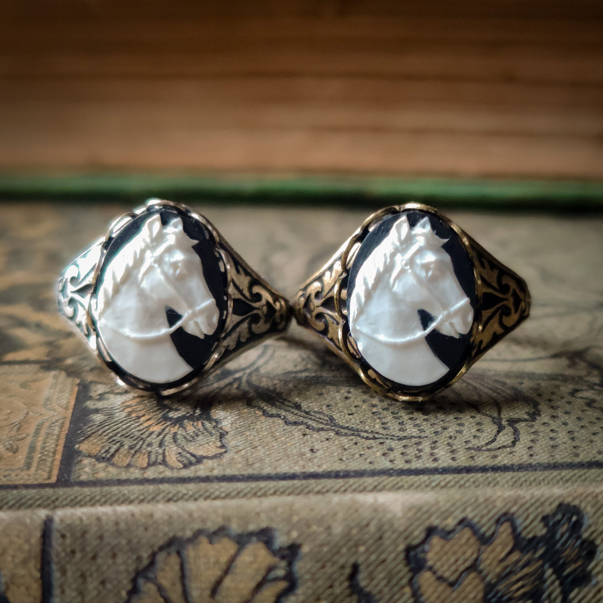 Horse Cameo Ring