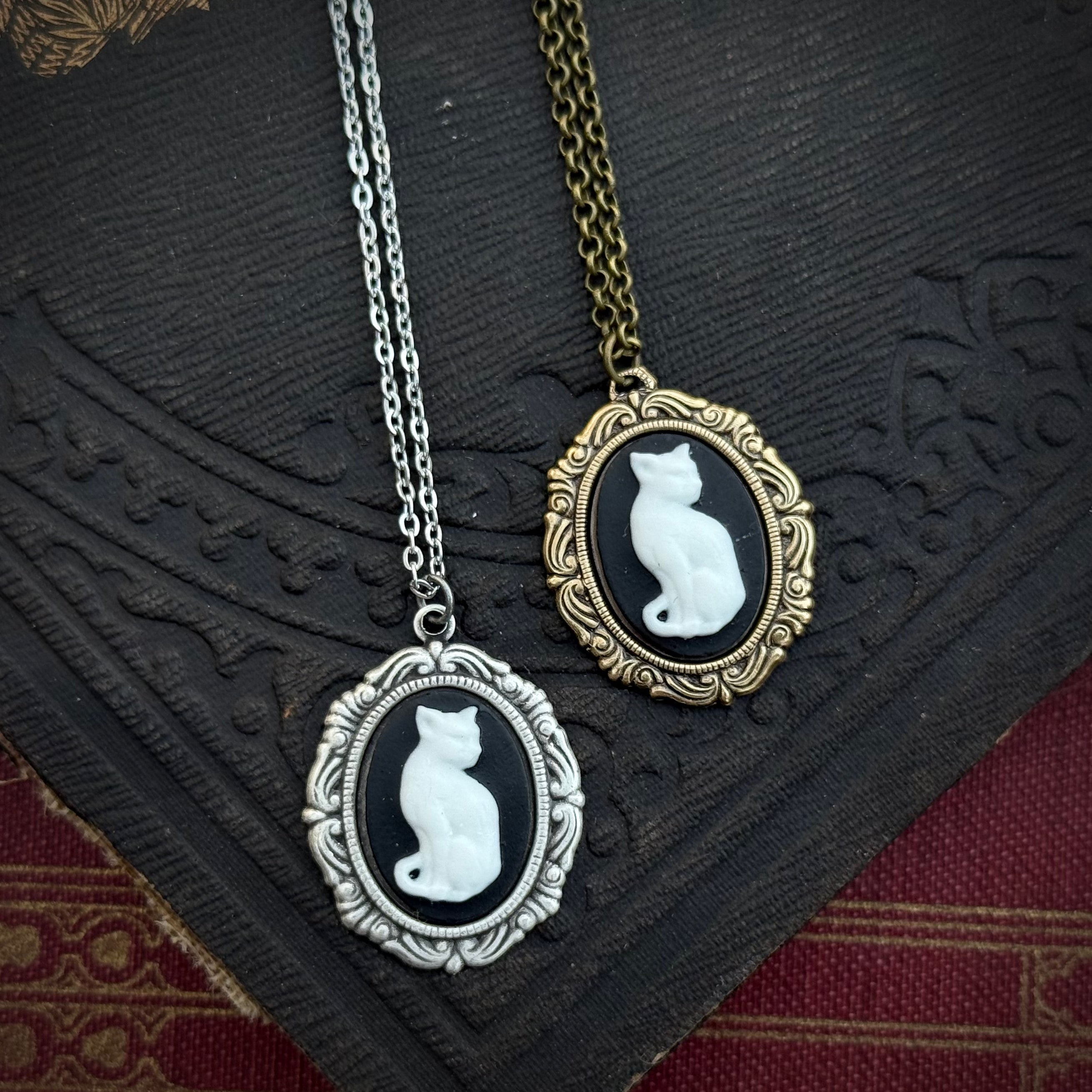 Cat Cameo Necklace