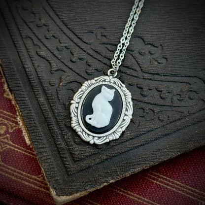 Cat Cameo Necklace