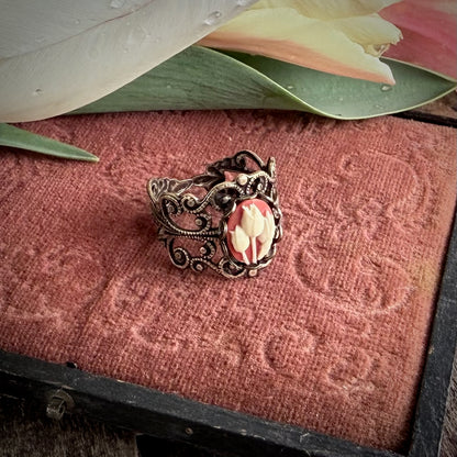 Tulip Cameo Ring