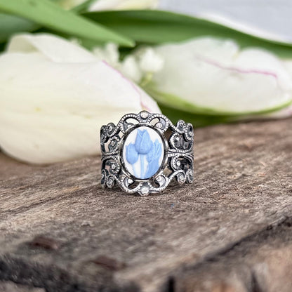 Tulip Cameo Ring
