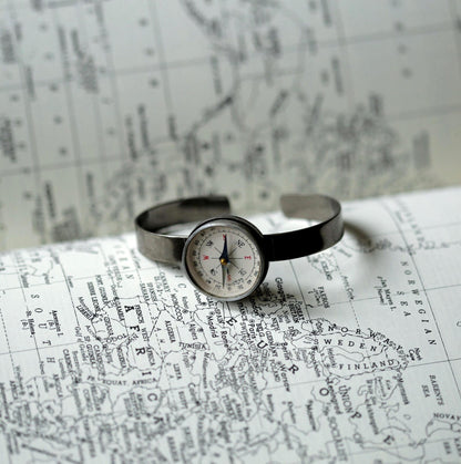 Compass Cuff Bracelet Unisex