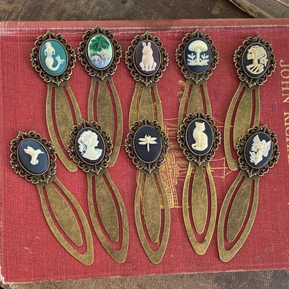 Cameo Filigree Brass Bookmark- Choose a Style