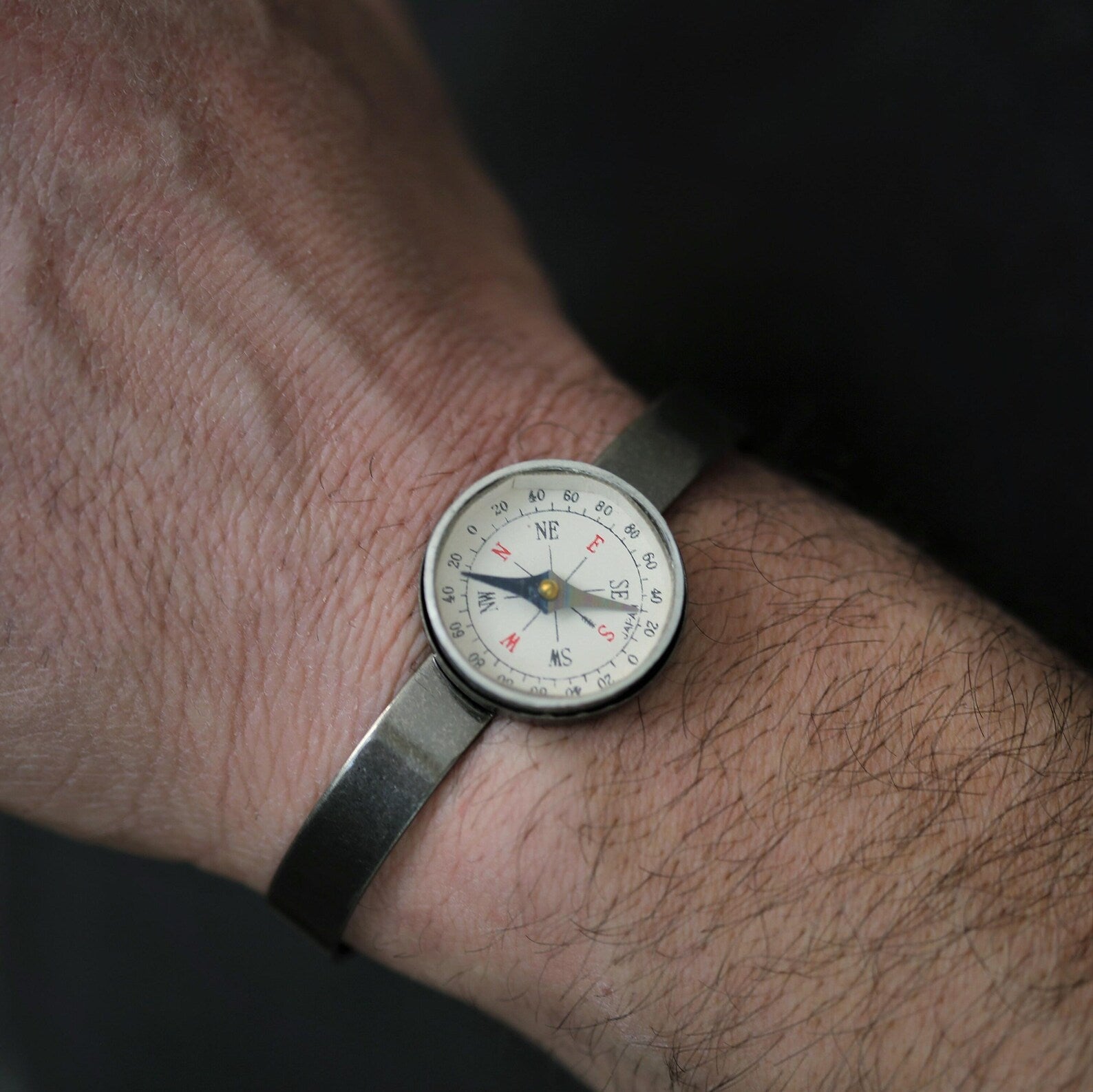 Compass Cuff Bracelet Unisex