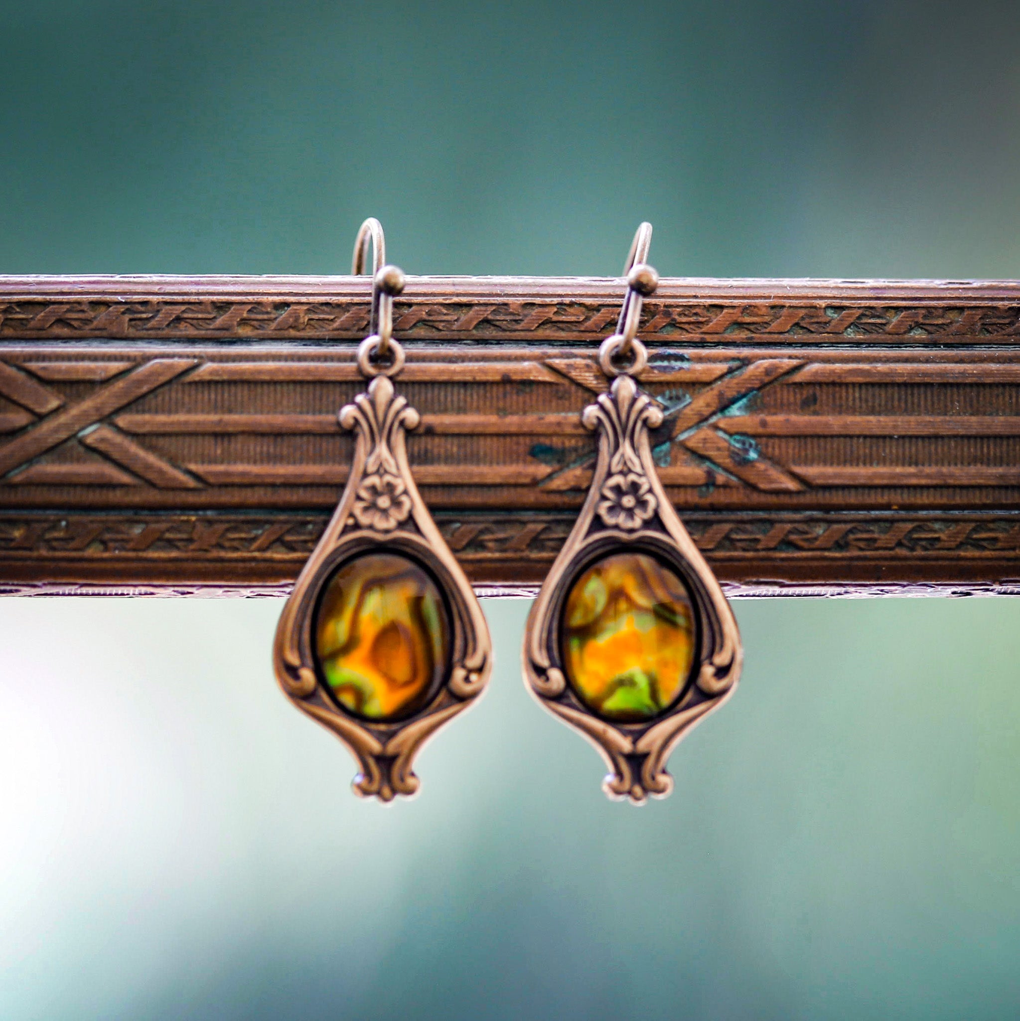 Stone Drop Earrings