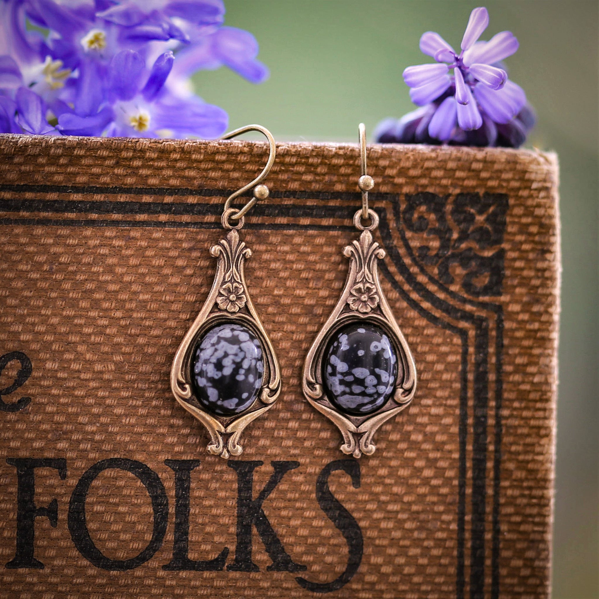 Stone Drop Earrings