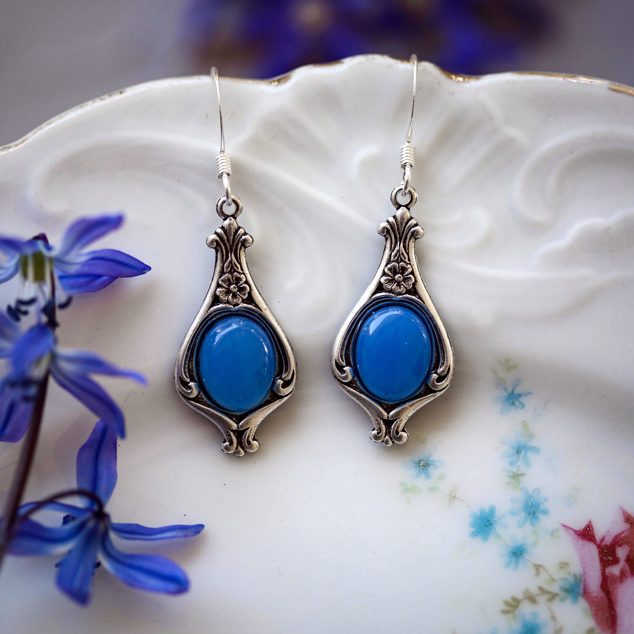 Stone Drop Earrings