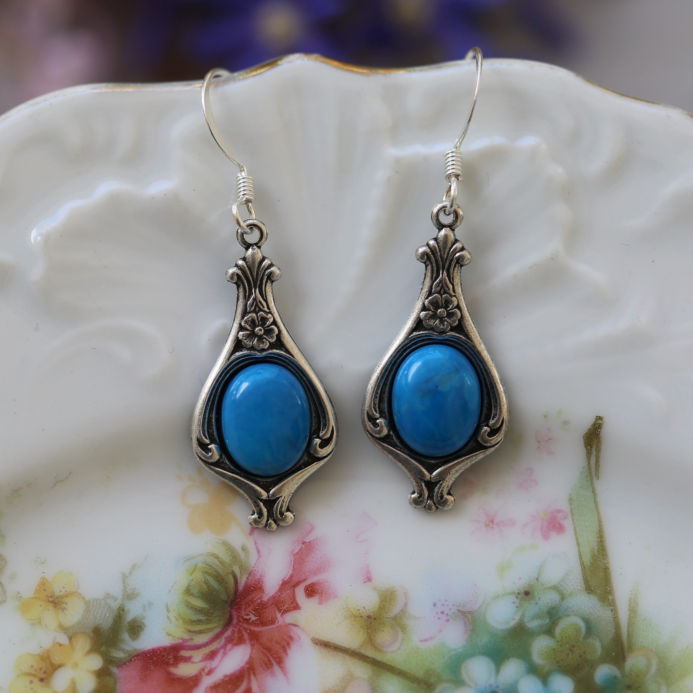 Stone Drop Earrings