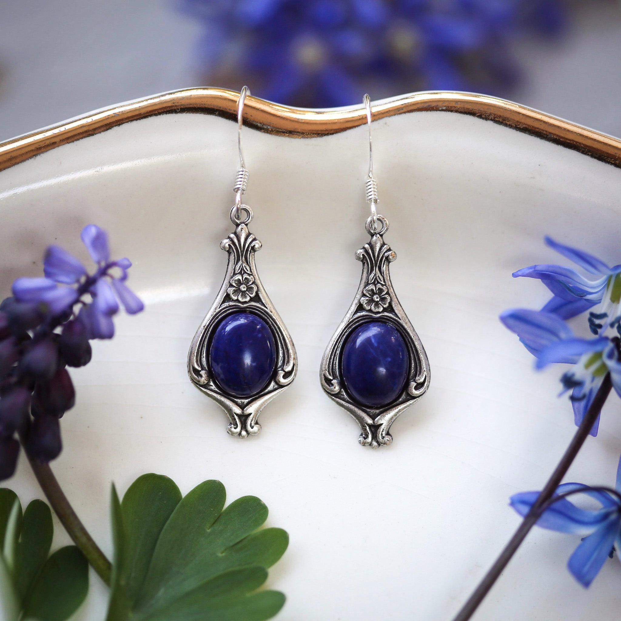 Stone Drop Earrings