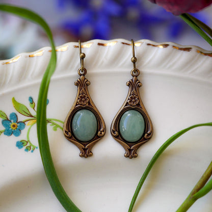 Stone Drop Earrings