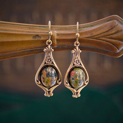 Stone Drop Earrings