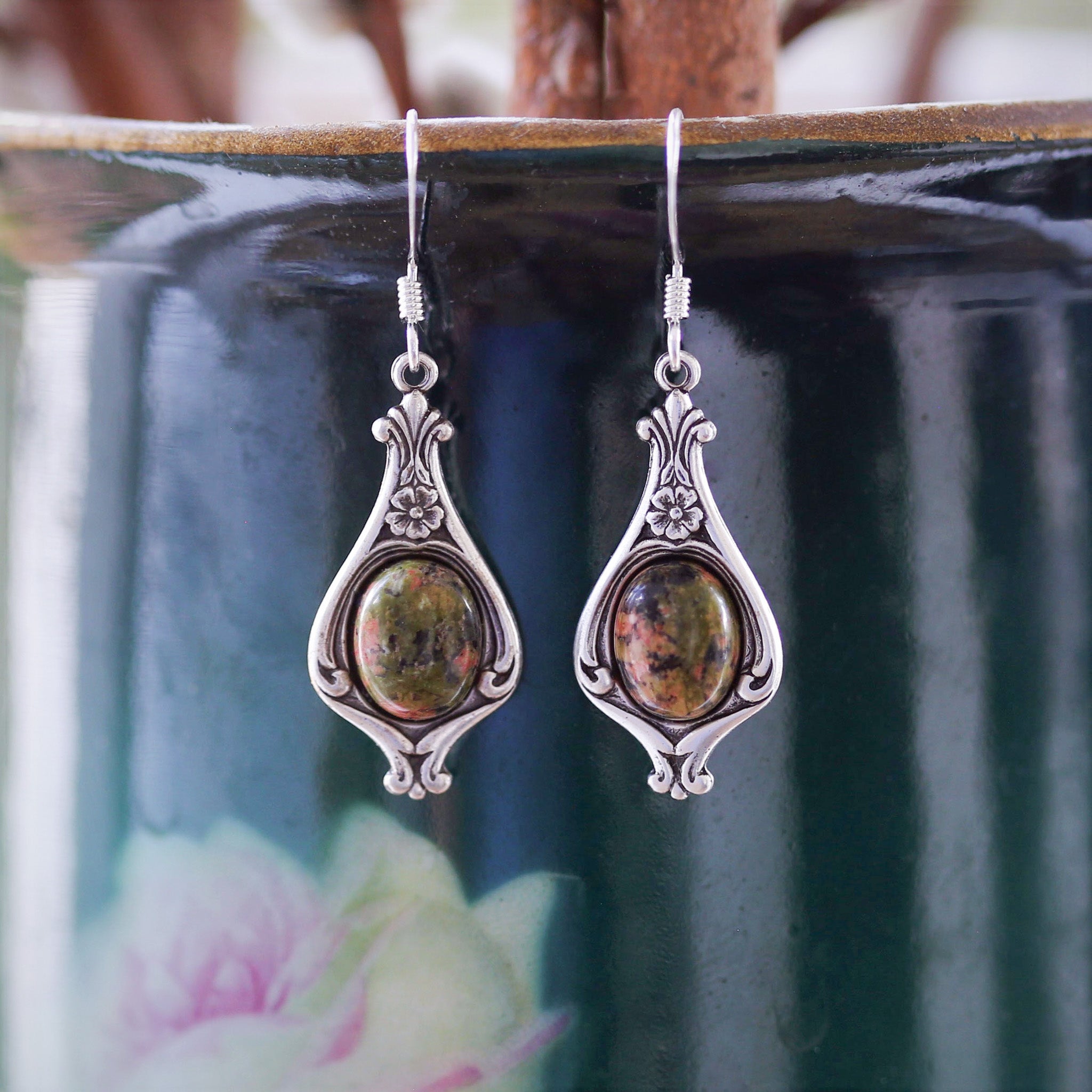 Stone Drop Earrings