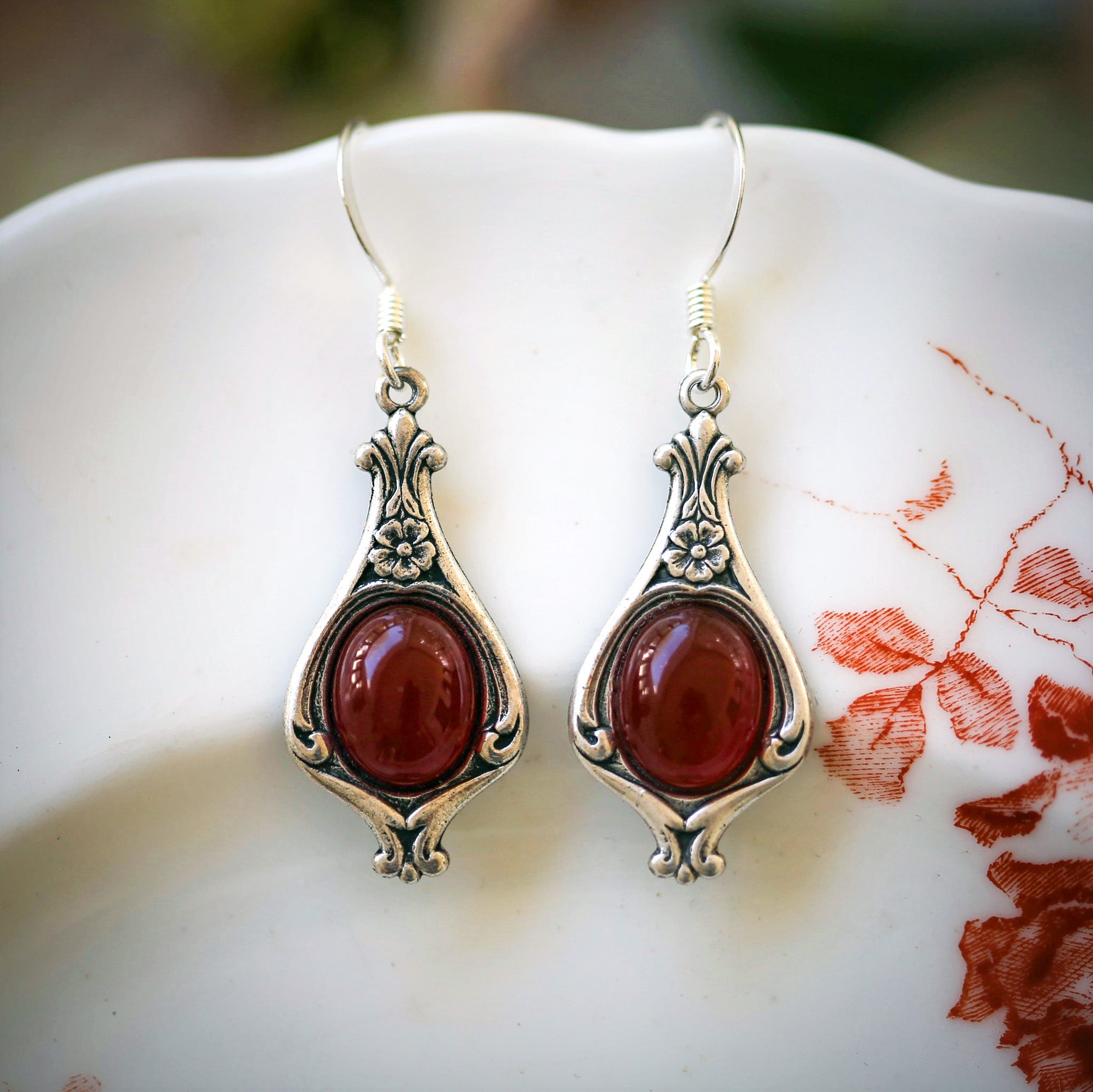 Stone Drop Earrings