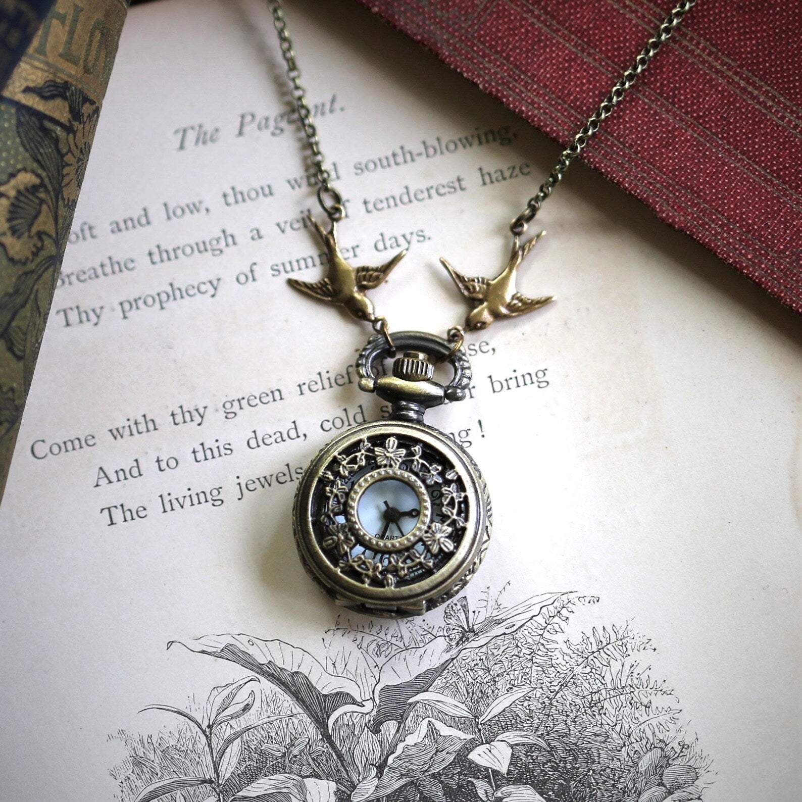 Brass Pocket Watch Pendant