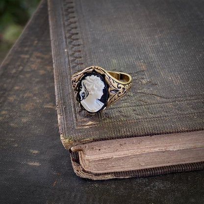 Lady Cameo Ring- Pick a Color