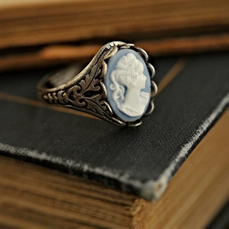 Lady Cameo Ring- Pick a Color