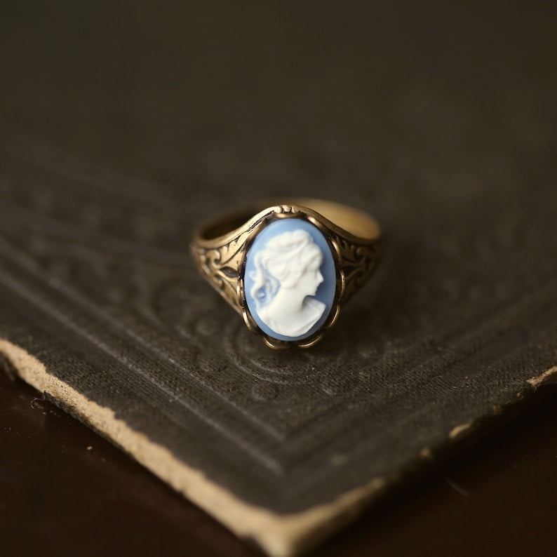 Lady Cameo Ring- Pick a Color