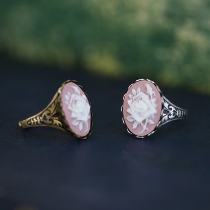 Rose Cameo Ring