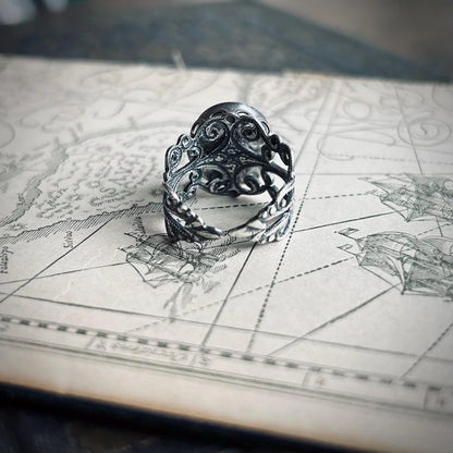 Filigree Compass Ring