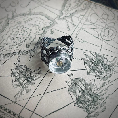 Filigree Compass Ring