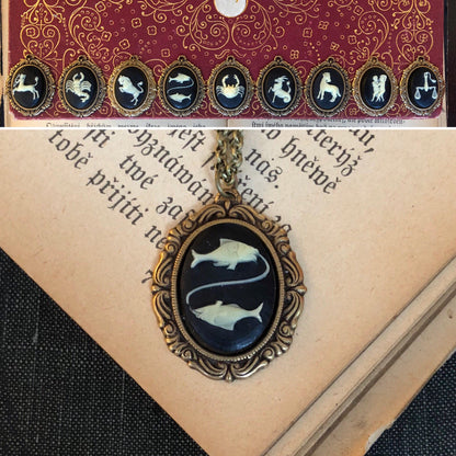 Zodiac Cameo Necklaces - Pick a Sign