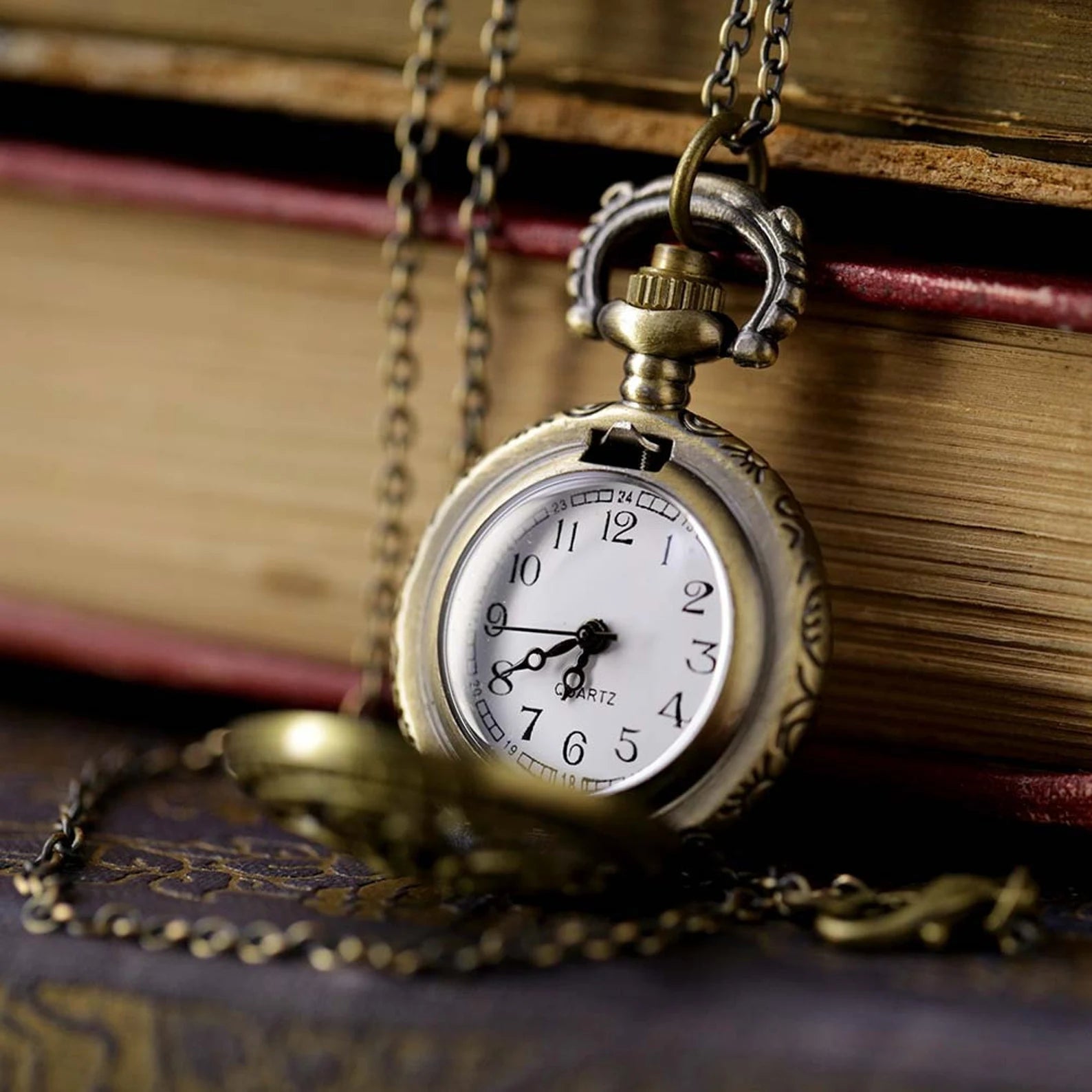 Celestial Pocket Watch Necklace