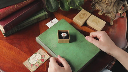 Pink Rose Cameo Ring