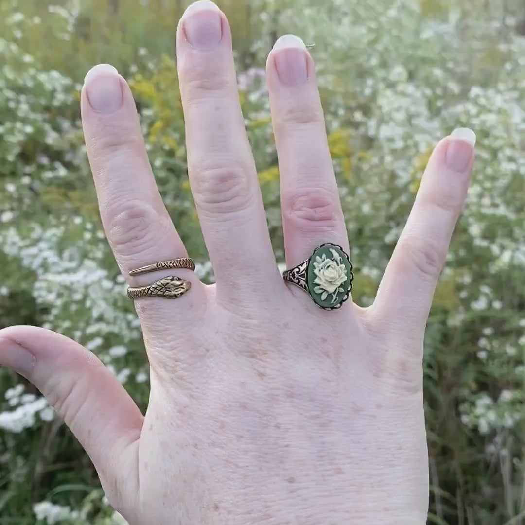 Rose Cameo Ring