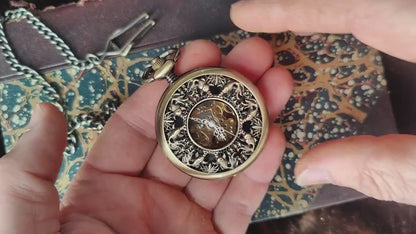 Koi Mechanical Pocket Watch