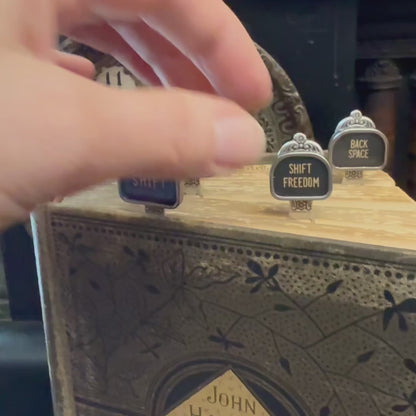 Large Typewriter Key Bookmark