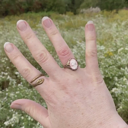 Lady Cameo Ring- Pick a Color