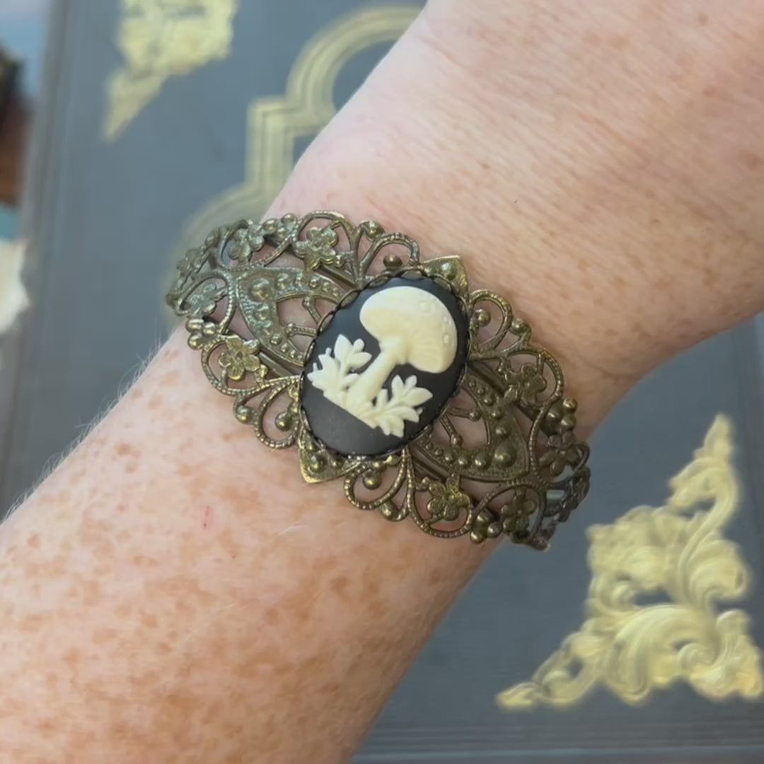 Mushroom Cameo Bracelet