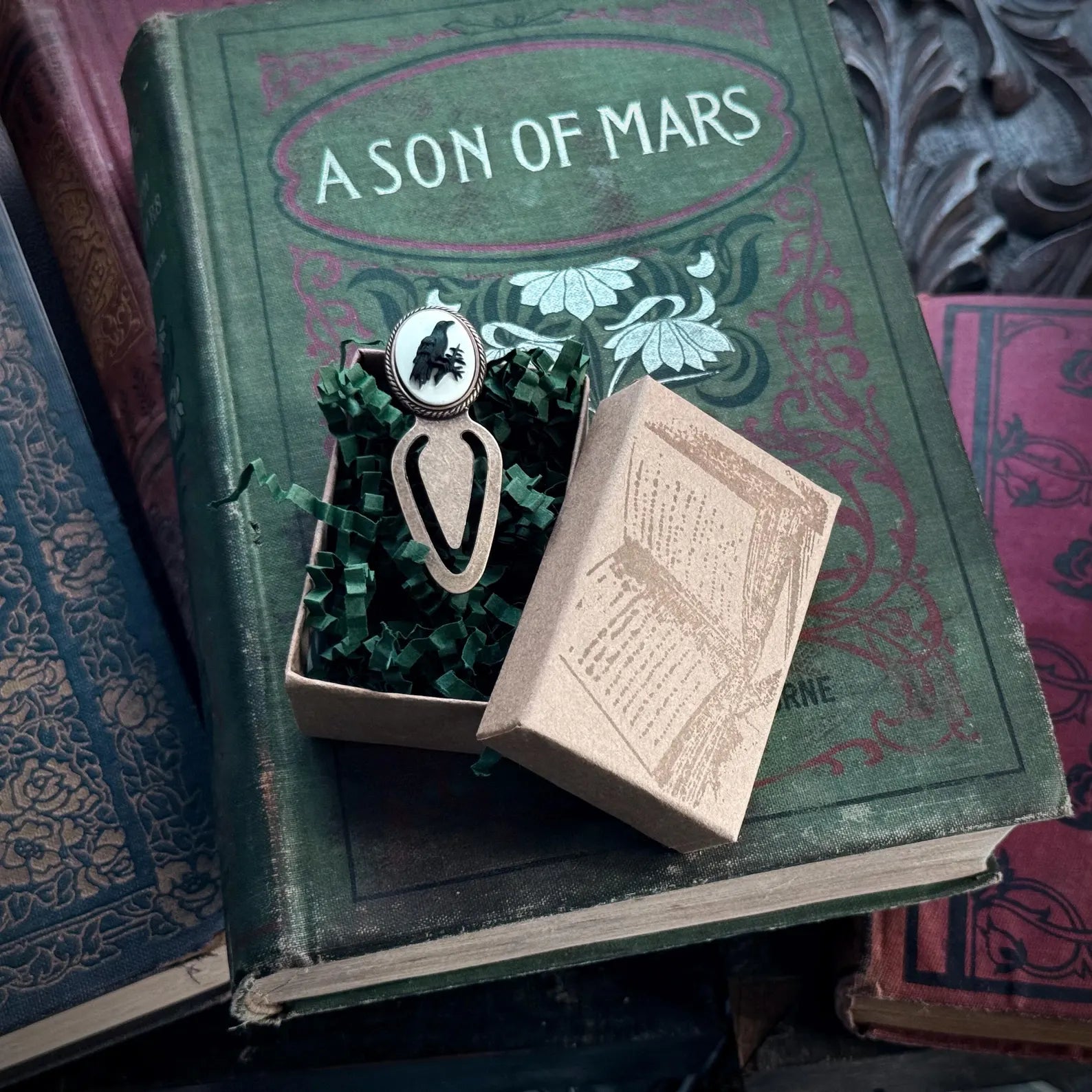 Raven Cameo Bookmark
